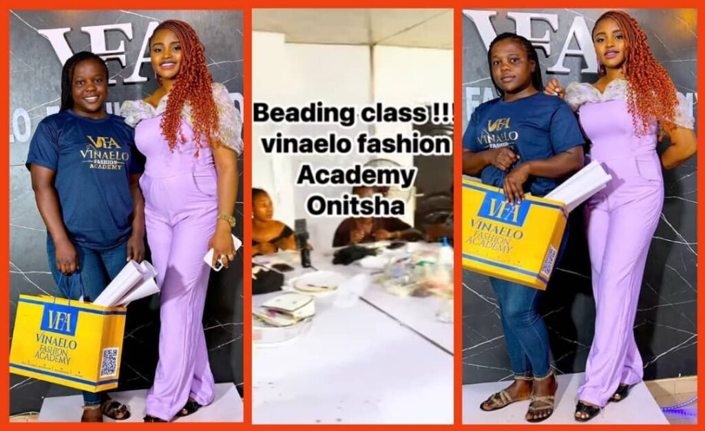 You will learn how to bead at the Vinaelo Fashion Academy. This will help you make clothes that look better.
