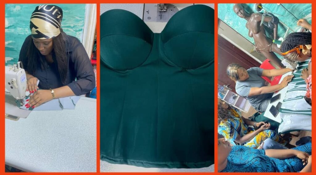 You can learn how to make corsets at the Cee Fashion Academy in Enugu.